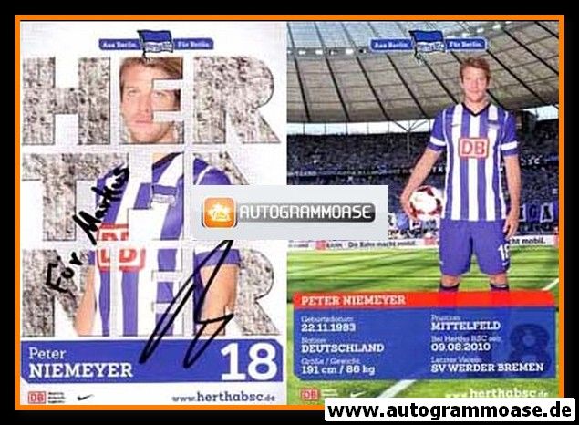 Autogramm Fussball | Hertha BSC Berlin | 2013 | Peter NIEMEYER