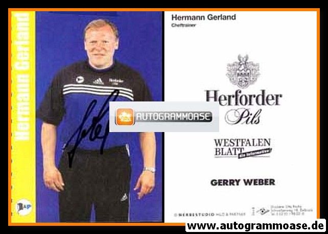 Autogramm Fussball | DSC Arminia Bielefeld | 1999 | Hermann GERLAND