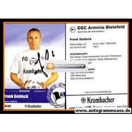 Autogramm Fussball | DSC Arminia Bielefeld | 2005 | Frank GEIDECK