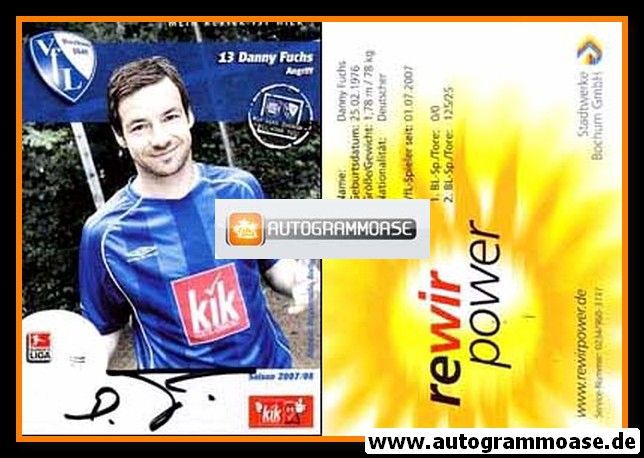 Autogramm Fussball | VfL Bochum | 2007 | Danny FUCHS