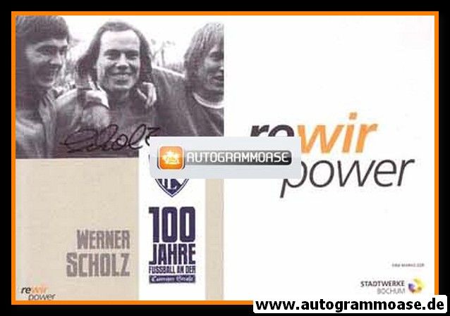 Autogramm Fussball | VfL Bochum | 1970er Retro | Werner SCHOLZ