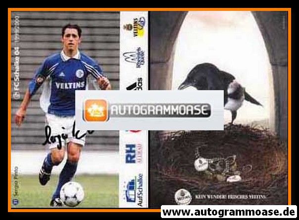 Autogramm Fussball | FC Schalke 04 | 1999 | Sergio PINTO