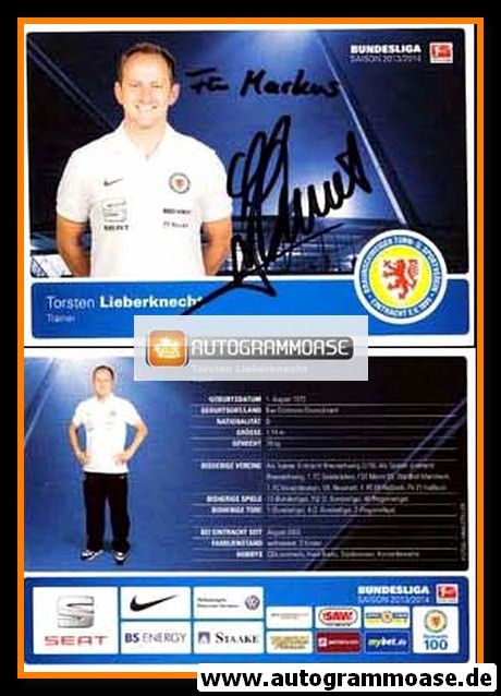 Autogramm Fussball | Eintracht Braunschweig | 2013 | Torsten LIEBERKNECHT