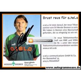 Autogramm Fussball | SV Werder Bremen | 1997 blau | Bruno LABBADIA