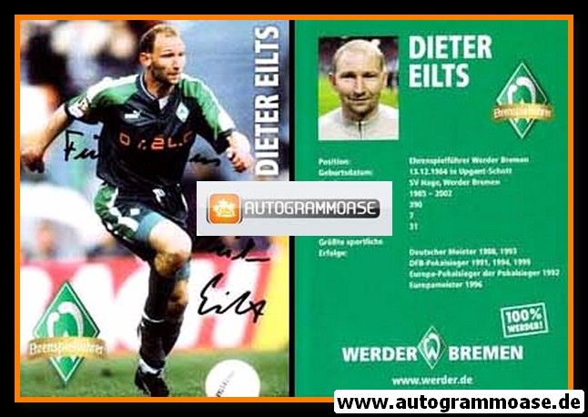 Autogramm Fussball | SV Werder Bremen | Retro 2006 | Dieter EILTS (Ehrenspielführer 2)