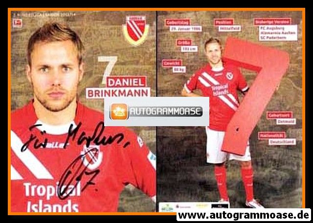 Autogramm Fussball | FC Energie Cottbus | 2013 | Daniel BRINKMANN