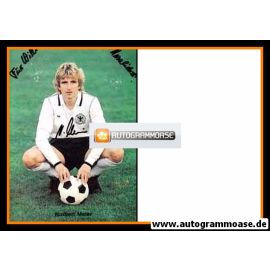 Autogramm Fussball | DFB | 1980er | Norbert MEIER (Portrait Color mit Ball)