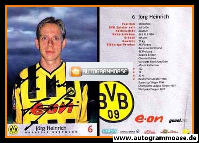 Autogramm Fussball | Borussia Dortmund | 2000 | Jörg HEINRICH