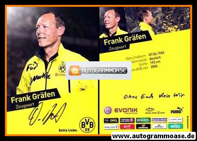 Autogramm Fussball | Borussia Dortmund | 2013 | Frank GRÄFEN