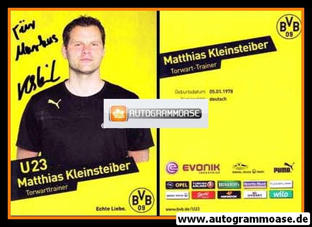Autogramm Fussball | Borussia Dortmund | 2013 | Matthias KLEINSTEIBER
