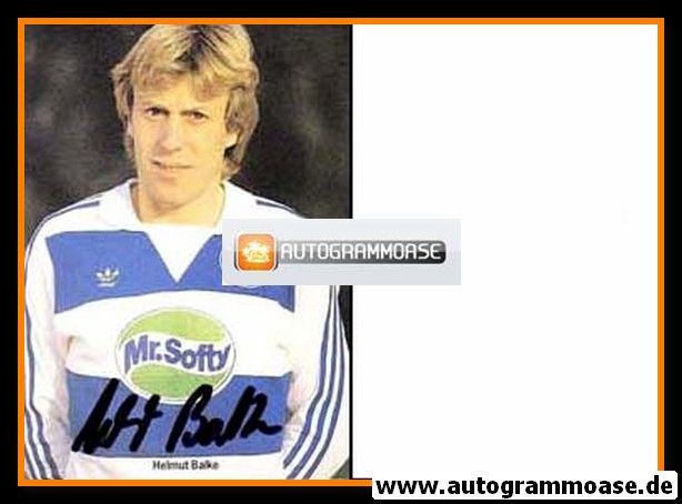 Autogramm Fussball | MSV Duisburg | 1983 | Helmut BALKE