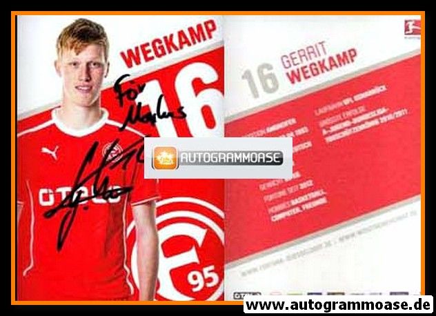 Autogramm Fussball | Fortuna Düsseldorf | 2013 | Gerrit WEGKAMP