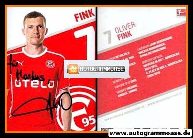 Autogramm Fussball | Fortuna Düsseldorf | 2013 | Oliver FINK