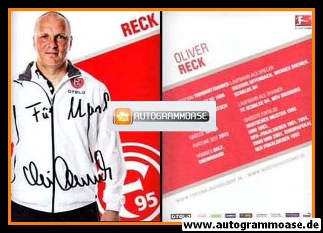 Autogramm Fussball | Fortuna Düsseldorf | 2013 | Oliver RECK