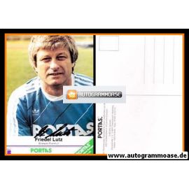 Autogramm Fussball | 1980er Portas | Friedel LUTZ (Eintracht Frankfurt)