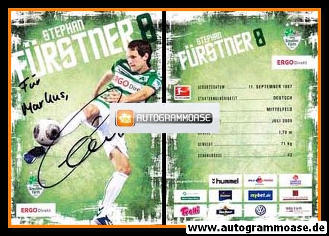 Autogramm Fussball | SpVgg Greuther Fürth | 2013 | Stephan FÜRSTNER