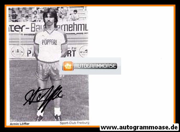 Autogramm Fussball | SC Freiburg | 1970er Pöpperl | Armin LÖFFLER