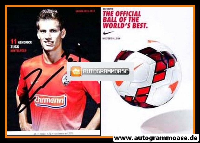 Autogramm Fussball | SC Freiburg | 2013 | Hendrick ZUCK