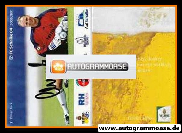 Autogramm Fussball | FC Schalke 04 | 2000 | Oliver RECK