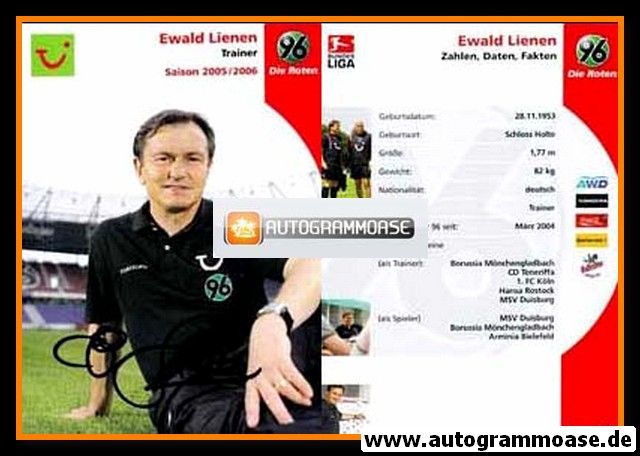 Autogramm Fussball | Hannover 96 | 2005 | Ewald LIENEN