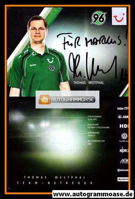 Autogramm Fussball | Hannover 96 | 2013 | Thomas WESTPHAL