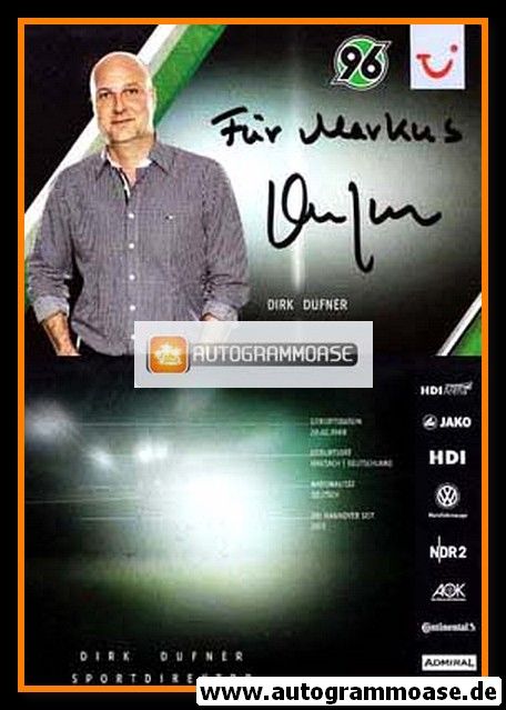 Autogramm Fussball | Hannover 96 | 2013 | Dirk DUFNER