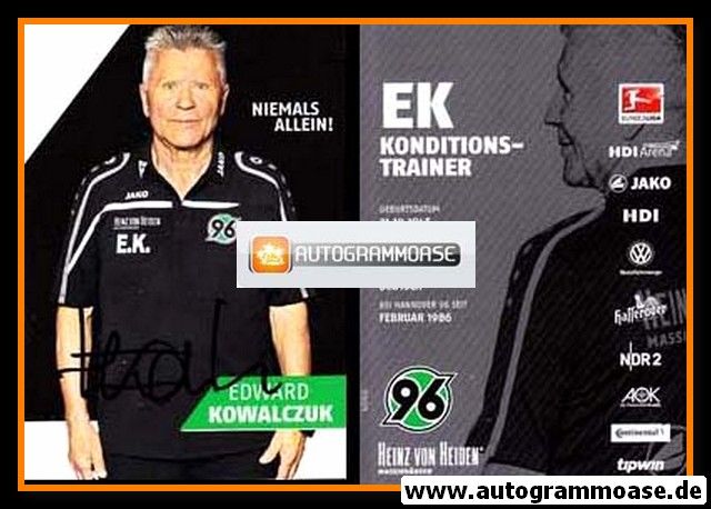 Autogramm Fussball | Hannover 96 | 2015 | Edward KOWALCZUK