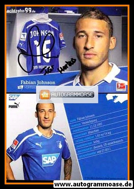 Autogramm Fussball | TSG 1899 Hoffenheim | 2013 | Fabian JOHNSON
