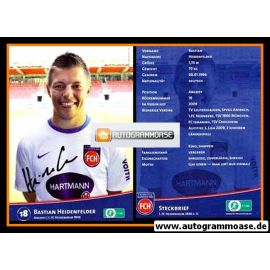 Autogramm Fussball | 1. FC Heidenheim 1846 | 2010 | Bastian HEIDENFELDER