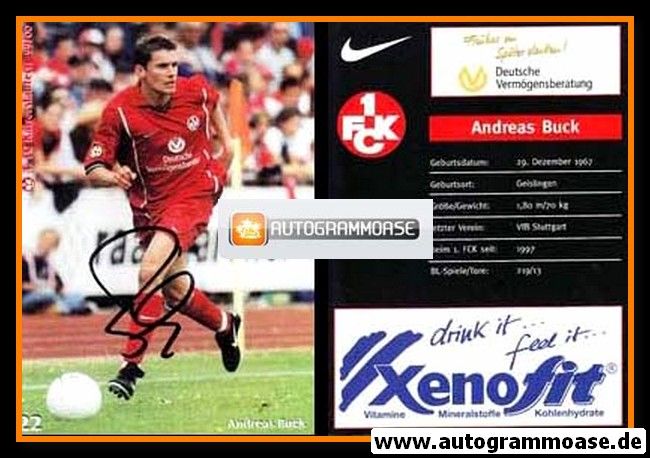 Autogramm Fussball | 1. FC Kaiserslautern | 1999 | Andreas BUCK