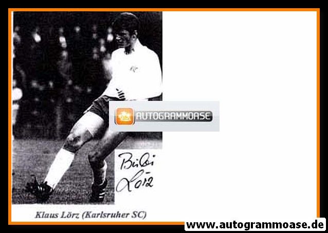 Autogramm Fussball | Karlsruher SC | 1960er | Klaus LÖRZ (Spielszene SW)