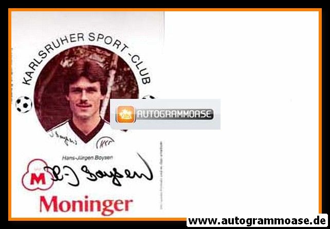 Autogramm Fussball | Karlsruher SC | 1983 | Hans-Jürgen BOYSEN