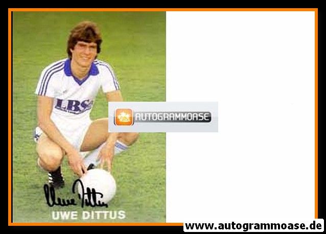 Autogramm Fussball | Karlsruher SC | 1980er LBS | Uwe DITTUS