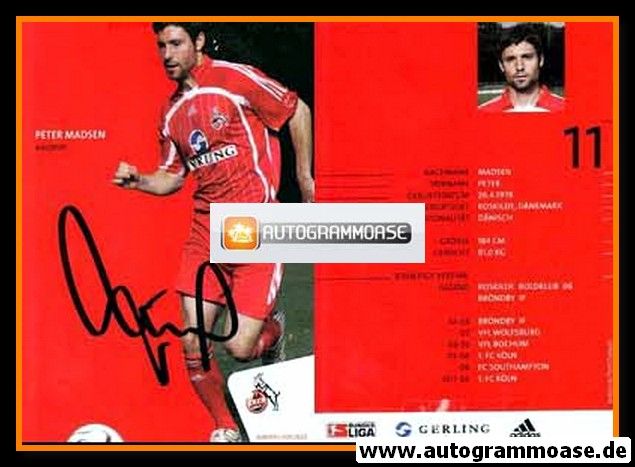 Autogramm Fussball | 1. FC Köln | 2006 | Peter MADSEN
