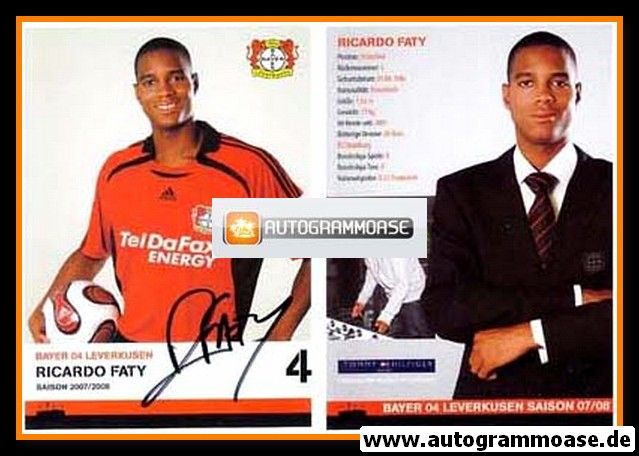 Autogramm Fussball | Bayer Leverkusen | 2007 | Ricardo FATY