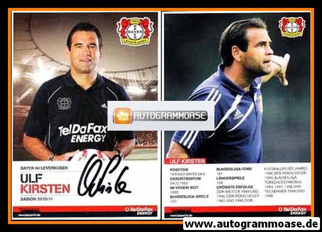 Autogramm Fussball | Bayer Leverkusen | 2010 | Ulf KIRSTEN