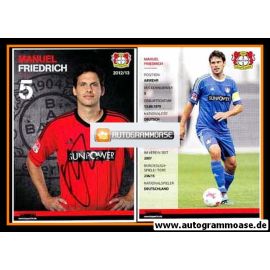 Autogramm Fussball | Bayer Leverkusen | 2012 | Manuel FRIEDRICH