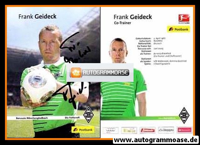 Autogramm Fussball | Borussia Mönchengladbach | 2013 | Frank GEIDECK