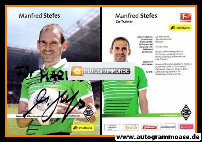Autogramm Fussball | Borussia Mönchengladbach | 2013 | Manfred STEFES