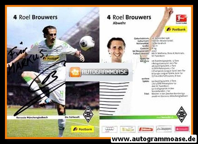 Autogramm Fussball | Borussia Mönchengladbach | 2013 | Roel BROUWERS