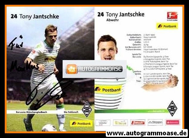 Autogramm Fussball | Borussia Mönchengladbach | 2013 | Tony JANTSCHKE