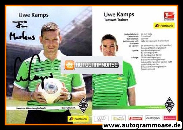 Autogramm Fussball | Borussia Mönchengladbach | 2013 | Uwe KAMPS