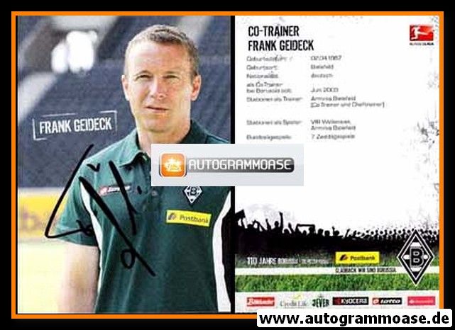 Autogramm Fussball | Borussia Mönchengladbach | 2010 | Frank GEIDECK