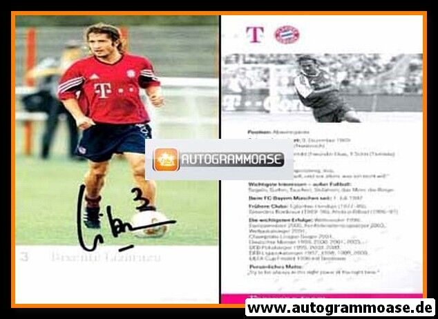 Autogramm Fussball | FC Bayern München | 2003 | Bixente LIZARAZU