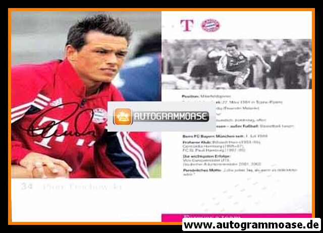Autogramm Fussball | FC Bayern München | 2003 | Piotr TROCHOWSKI
