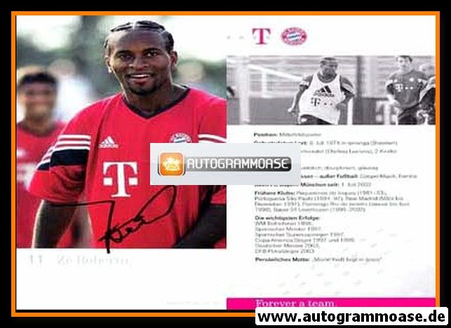 Autogramm Fussball | FC Bayern München | 2003 Druck | Ze ROBERTO