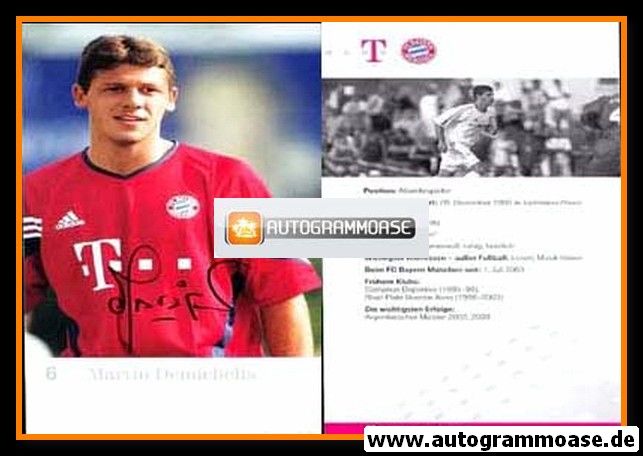 Autogramm Fussball | FC Bayern München | 2003 Druck | Martin DEMICHELIS
