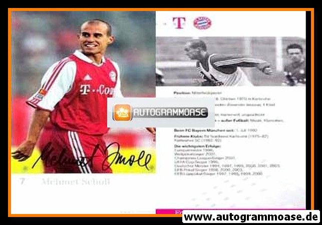 Autogramm Fussball | FC Bayern München | 2003 Druck | Mehmet SCHOLL