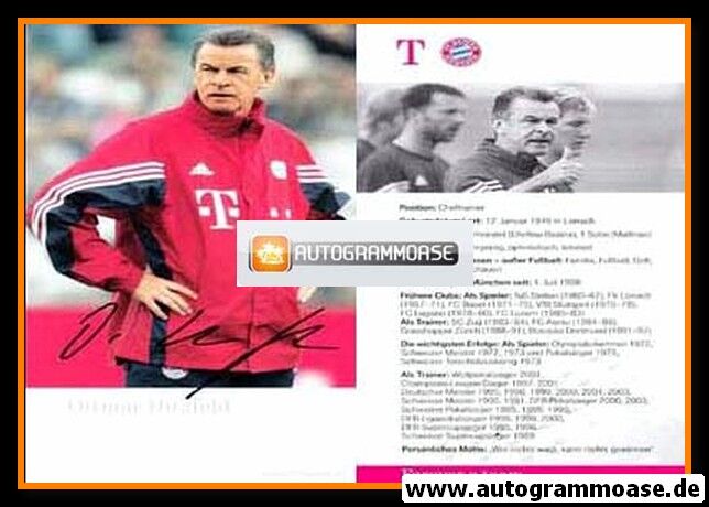 Autogramm Fussball | FC Bayern München | 2003 Druck | Ottmar HITZFELD
