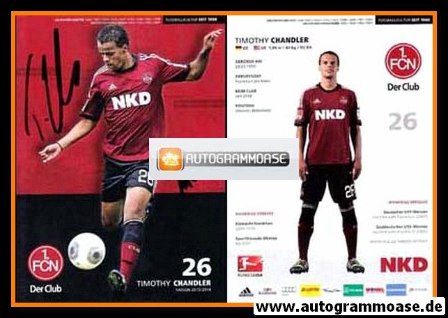 Autogramm Fussball | 1. FC Nürnberg | 2013 | Timothy CHANDLER